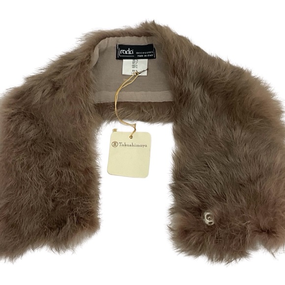 Fur and Silk Neck Warmer Scarf - Picture 3 of 13